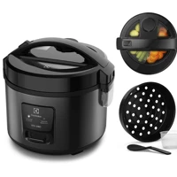 Imagem da oferta Panela Elétrica Electrolux 2L 6 Xícaras 2 em 1 timer panela removivel antiaderente ERC10 inox 127v