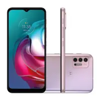 Smartphone Motorola Moto G30 128GB 4GB RAM Câmera Quádrupla 13MP Tela 6.5" -White Lilac em oferta na Magazine Luiza