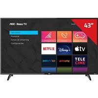 Imagem da promoção Smart TV AOC Roku LED 43'' 43S5195/78 com Wi-Fi Full HD 3 HDMI 1 USB com Controle Remoto com atalhos