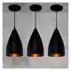 Kit 3 Pendentes Vegas (preto Textura / Bronze) - RRJV NEGOCIOS em oferta