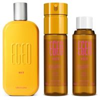 Imagem da promoção Combo Egeo Hit: Desodorante Colônia 90ml + Body Spray 100ml + Refil 100ml