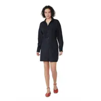 Vestido Curto Chemise Acinturado Em Tecido De Algodão - hering em oferta na Magazine Luiza
