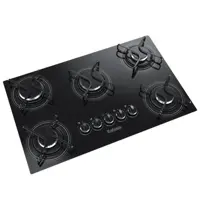 Cooktop 5 Bocas Itatiaia 3700000018 à Gás - Elétrico Acendimento Automático em oferta na Magazine Luiza