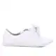 Tênis BEIRA RIO Slip On Laço Feminino (34 até 39) Branco - Preto em oferta