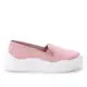 Tênis Slip On Moleca Liso Feminino - Rosa Claro em oferta