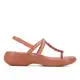 Sandália Azaléia Flatform Detalhes no Cabedal Feminina - Rosa em oferta