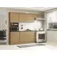 Cozinha Completa Poliman Paris com Balcão - e Nicho para Micro-ondas 9 Portas 2 Gavetas em oferta