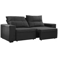 Sofá Retrátil Reclinável 4 Lugares Veludo - Alemanha SMP (2 Cores) em oferta na Magazine Luiza