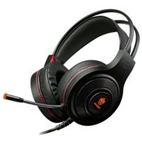 Imagem da promoção Headset Gamer Evolut Temis Eg301rd Conexão 2x3,5mm + Usb P/ Led - Vermelho