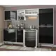 Cozinha Completa Compacta Xangai Plus Multimóveis Branco/preto em oferta