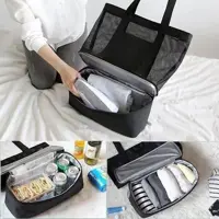 Bolsa Praia com Compartimento Térmico Piquinique Piscina - Rios Sport Mix em oferta na Magazine Luiza