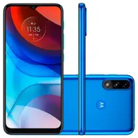 Smartphone Motorola Moto E7 Power 4G, 32GB, RAM 2GB, Octa-Core, Câmera Dupla, 5000mAh, Azul Metálico em oferta na Magazine Luiza