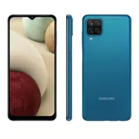 Smartphone Samsung Galaxy A12 Azul 64 GB 6.5" 4 GB RAM Câm. Quádrupla 48 MP Selfie 8 MP em oferta na Magazine Luiza
