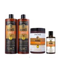 Imagem da promoção Inoar Coleção Blends Shampoo+Condicionador 1L+Creme de Pentear 1Kg+Leave-in 300ml