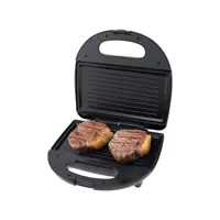 Sanduicheira Britânia Crome Preto e Cinza - 750W Antiaderente em oferta na Magazine Luiza