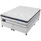 Cama Box Queen (Box + Colchão) Gazin de Mola - 59cm de Altura Diamond Blue em oferta