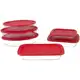 Conjunto de Assadeiras de Vidro Marinex - 15760201383517 6 Peças em oferta