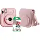 Kit Instax Mini 11 Rosa Flash Automático - com Acessórios em oferta