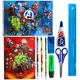 Kit Material Escolar Ensino Fundamental 10 Pçs Caderno Lápis Apontador Régua Tesoura Cola Marca Text em oferta
