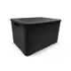 Cesto - caixa organizadora rattan com tampa - 7 litros - preto - ARQPLAST em oferta
