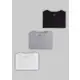 Kit Com 3 Camisetas Femininas Básicas - Hering em oferta