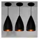 Kit 3 Pendentes Vegas preto Textura / Cobre - R.R.J.V NEGOCIOS em oferta