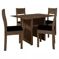 Imagem da promoção Mesa de Jantar 4 Cadeiras Retangular Indekes - Luiza