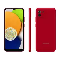 Imagem da promoção Smartphone Samsung Galaxy A03 64GB Vermelho 4G Octa-Core 4GB RAM Tela 6,5” Câm. Dupla + Sefie 5MP - 