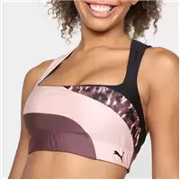 Imagem da promoção Top Puma Mid Impact Safari Glam Bra Feminino