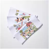 Imagem da promoção Kit 10 Pano De Prato Bainha Estampado Pé De Galinha - Rubber Store