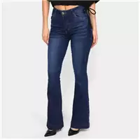 Imagem da promoção Calça Jeans Flare Feminina Moderna Estilosa Casual Conforto - Evidence