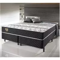 Imagem da promoção Cama Box Queen Size Soft Comfort Preto Molas Verticoil - Ecoflex