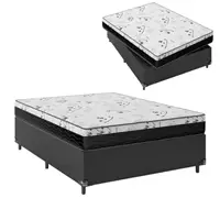 Imagem da promoção Cama Box Casal + Colchão D33 One Face - 56x138x188cm - Várias Cores - e-Shop Casa