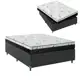 Cama Box Casal + Colchão D33 One Face - 56x138x188cm - Várias Cores - e-Shop Casa em oferta