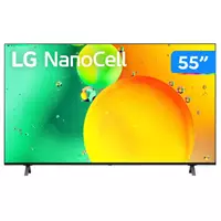 Imagem da promoção Smart TV 55” 4K NanoCell LG AI Processor 55NANO75 - Wi-Fi HDR Alexa Google Assistente 3 HDMI 2 USB