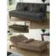 Sofá-cama Suede Reclinável Linoforte - Estela A2 em oferta