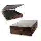 Conjunto Box Baú Atlanta Marrom 193x203x69 Espuma D45 em oferta