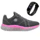 Tênis Esporte Feminino e Masculino Tecido Tramado Para Academia Corrida + Relógio Led Digital - Graf em oferta