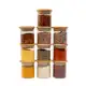 Potes de Vidro P/ Mantimentos C/ Tampa Bambu 200ml - 10 Pçs Oikos em oferta