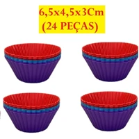 Imagem da promoção Kit C/12 Forminhas De Silicone P/ Mini Bolos Cupcake Muffin - Loja Coisaria