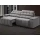 Sofá com Porta Copos e Carregador USB Retrátil e Reclinável Samurai 2 mt Velosuede Grafite NETSOFAS em oferta