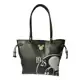 Bolsa Feminina Mikey Modelo Tira Colo Ombro Preta Tiracolo - MDS em oferta