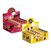 Imagem da promoção Kit Wafer Recheado Chocolate Branco Lacta - 25g + Wafer Chocolate Sonho de Valsa 25g