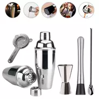 Imagem da promoção Kit Coqueteleira 5 Peças Inox 500ml Barman Caipirinha Drinks - BW