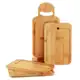 Conjunto de Bambu Para Churrasco - 4 Tábuas de Corte/Servir - Clink em oferta