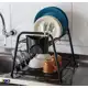 Escorredor Louça 16 Pratos 2 Andar Porta Talher 50 Meses Garantia Preto - METALTRU em oferta