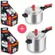 Kit 2 Panelas De Pressão 2 E 3 Litros Polida Alumínio Pequena - EIRILAR em oferta