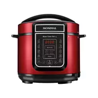 Imagem da promoção Panela de Pressão Elétrica Digital Mondial - 5L 900W Master Cooker Red PE-39