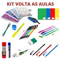 Imagem da promoção Material escolar kit completo ensino fundamental médio facul