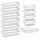 Kit 11 Organizador Multiuso Modular Gavetas Acrílico Retangular GRANDE - Rebirth em oferta
